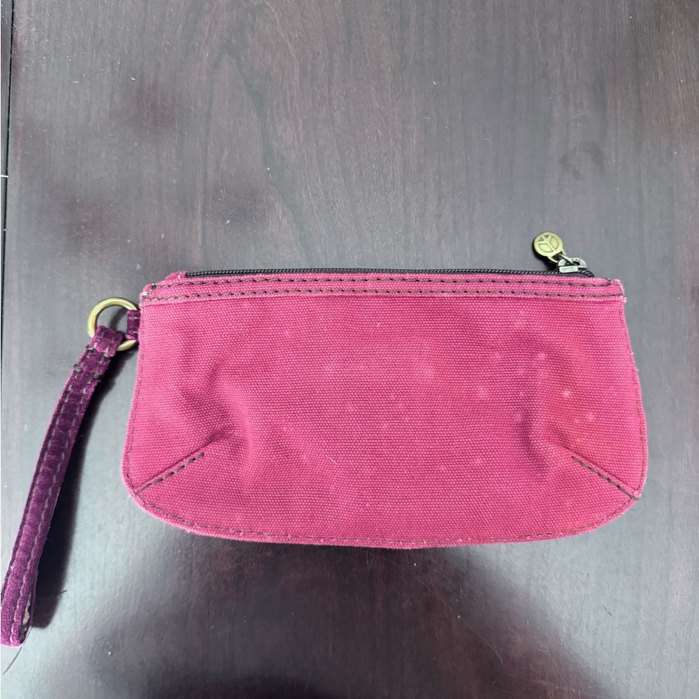 Lucky Brand Boho Multicolor Patchwork Wristlet Cl… - image 2